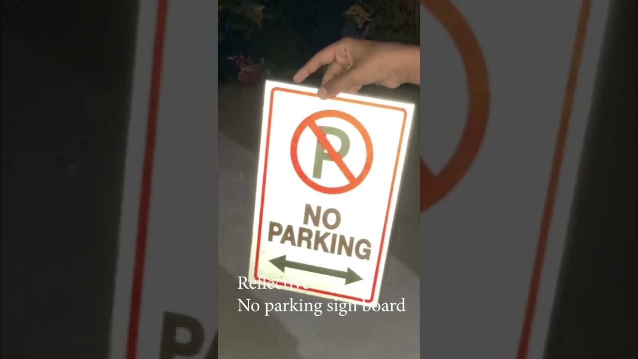No Parking Sign - REFLECTIVE - buy now on Amazon - Flipkart - Vimatons Signs