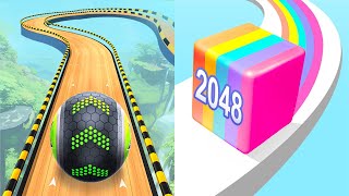 Going Balls VS Jelly Run 2048 - SpeedRun Gameplay Android iOS Ep 1