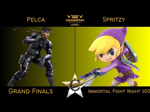 Immortal Fight Night 100 Grand Finals - Pelca (Snake) vs Spritzy (Toon Link) Smash Ultimate - SSBU