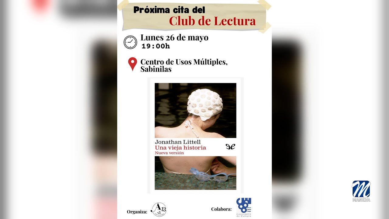 Próximo Club de Lectura el lunes 26 de mayo en Sabinillas