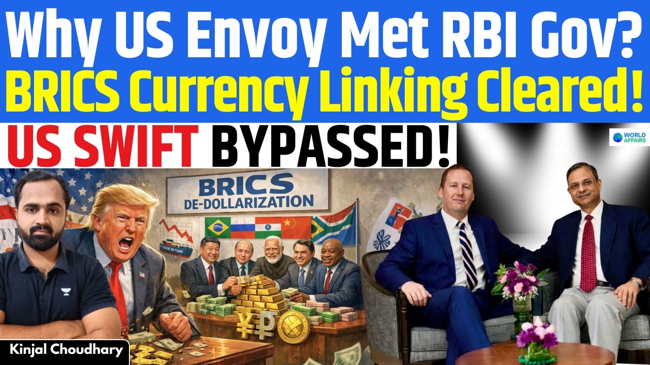 De-Dollarization: RBI Clears BRICS Currency Linking, Threatens SWIFT & Trump’s Stablecoin | Kinjal