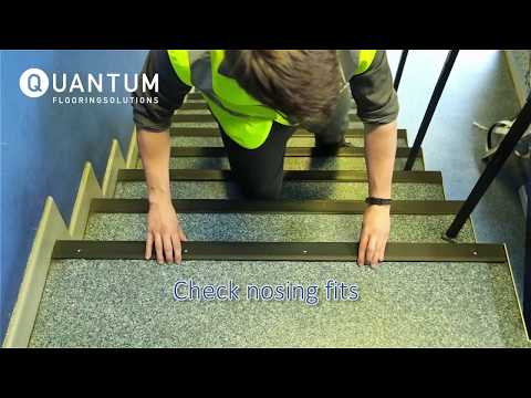How to correctly install a stair nosing- stair edging