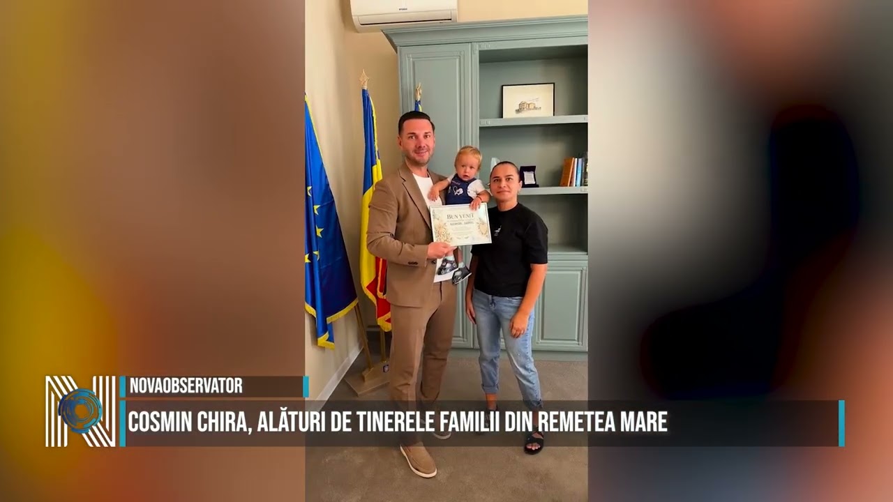 Cosmin Chira, alături de tinerele familii din Remetea Mare