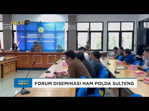 WAKAPOLDA SULTENG HADIRI KEGIATAN DISEMINASI HAK ASASI MANUSIA/ KEBEBASAN PERS/ KESELAMATAN JURNALIS