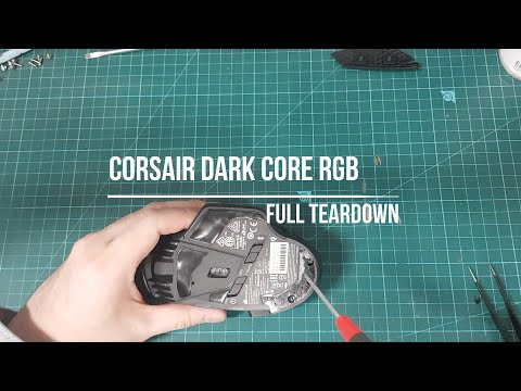 CORSAIR DARK CORE RGB se FULL Teardown / disassembly