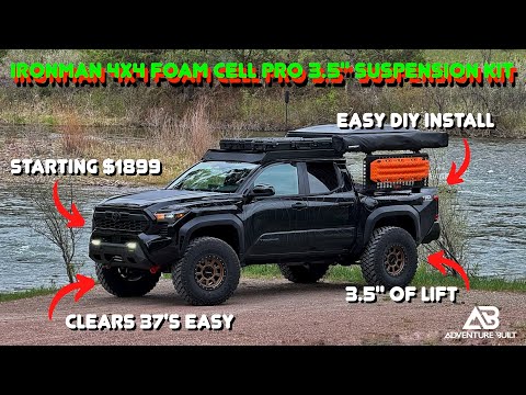 Best NEW OffRoad Suspension 2024 Toyota Tacoma Ironman 4x4 Foam Cell Pro Install and Impressions