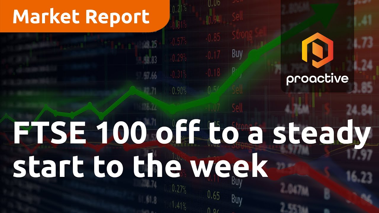 FTSE 100 off to a steady start to the week - Market Report
