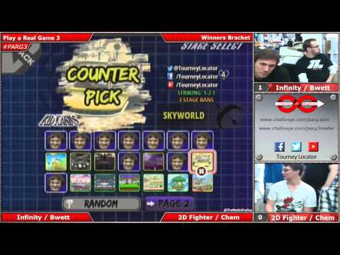 PARG3 - Bwett & Infinity vs Chem & 2D Fighter - Winners Bracket
