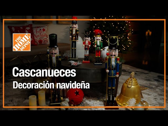Vídeo relacionado con Lurrose Cascanueces Navideño de Madera Tradicional de 30 CM Soldado Báculo Negro Decoración Festiva para Escritorio y Ventanas Adorno Artesanal para Hogar y Fiesta de Navidad