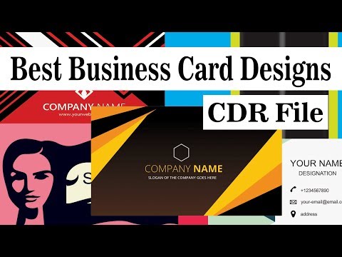 (File 2) 50 Best Business / Visiting Card Designs CDR FIle (CorelDRAW) Video
