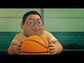 Adit Sopo Jarwo Jagonya Dennis Bermain Basket