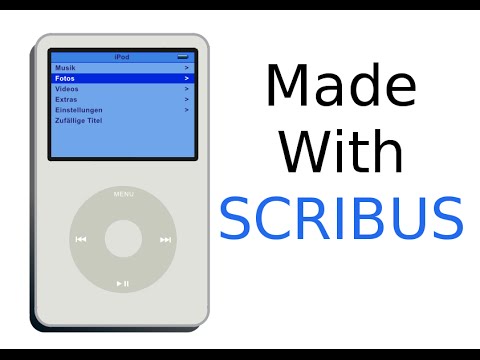 Scribus 1.4.5 - Drawing with Scribus -  iPod