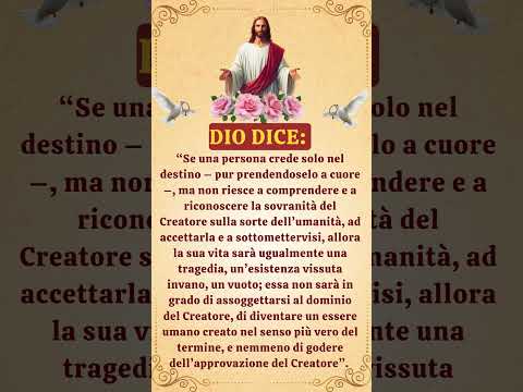 Solo conoscendo il Creatore possiamo vivere una vita piena di significato #gesu #vangelo #gesù