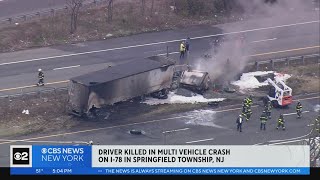 Driver killed in multi-vehicle crash on I-78 in Springfield Township
