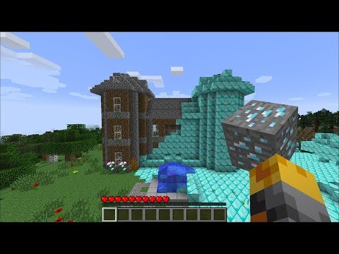 MC Naveed - Minecraft - Minecraft DIAMOND HOUSE MOD / TRANSFORM ANY HOUSE IN TO DIAMOND !! Minecraft