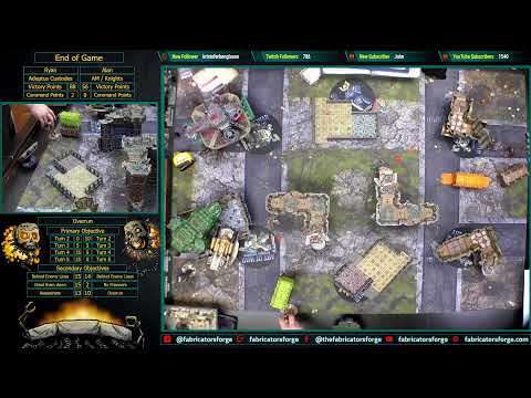 40k RTT Live!  - Round 1 - Custodes (Ryan) vs Astra Militarum (Alan)