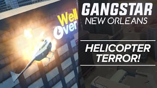 Gangstar New Orleans: DO NOT WATCH!!! HELICOPTER CRASHS into HIGHEST BUILDING!