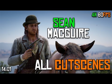 All Sean MacGuire Cutscenes RDR2 | 4K 60FPS