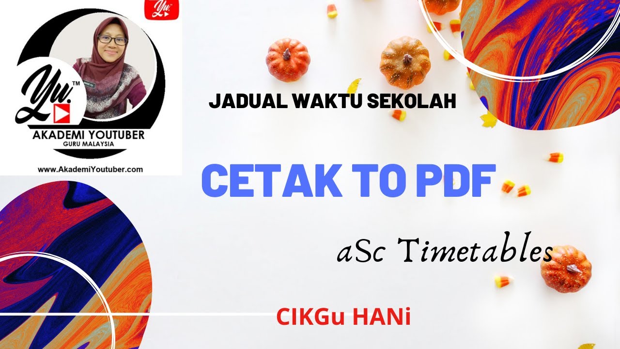 aSc Timetables - setting jadual kepada pdf