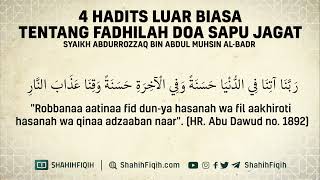 Download lagu 4 Hadits Luar Biasa Tentang Fadhilah Doa Sapu Jagat - Syaikh Abdurrozaq Al-Badr #NasehatUlama mp3