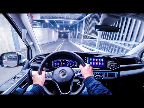 2020 Volkswagen T6.1 Multivan 150HP NIGHT POV DRIVE ONBOARD