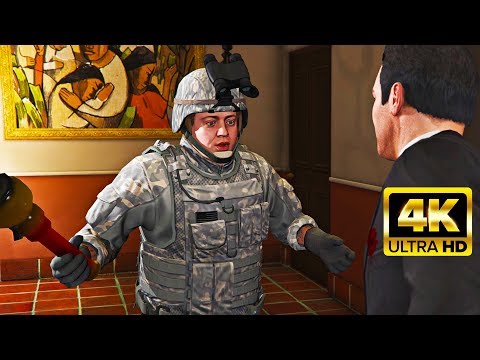 GTA 5 - Jimmy Saves Michael From Merryweather [4K PC 60FPS MAX SETTINGS]