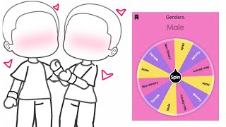 Make an OC using a random wheel generator (Couple Edition 🤭🏳️‍🌈) [Trend]