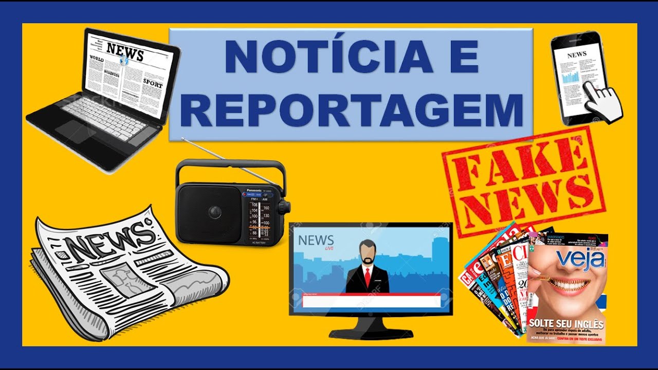 Gêneros textuais: Noticia e Reportagem | Características | Semelhanças e diferenças