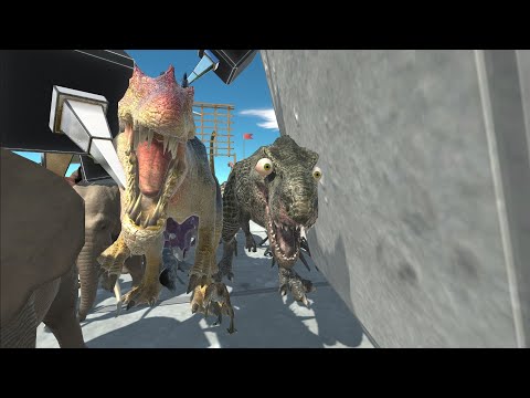 DINOSAUR RACE 23 - PART 2(all units race) - Animal Revolt Battle Simulator