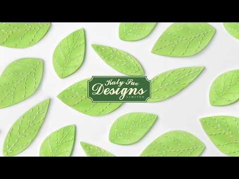 Stitched Flowers LEAVES silicone icing mould Stitched Flowers LEAVES silicone icing mould