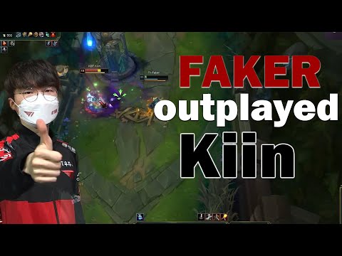 T1 Faker 's Vex outplayed Kiin's Akali