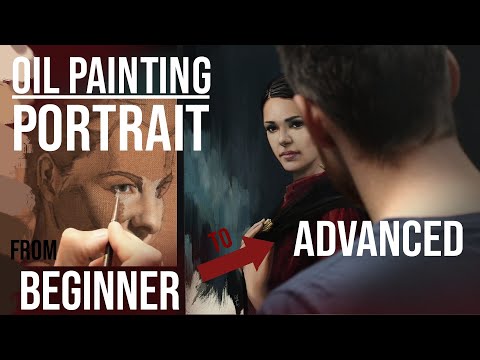 Oil Painting Portrait - Techniques for Beginners and Advanced Step by Step - Tutorial  Demonstration