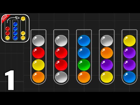 Ball Sort Puzzle - Color Game - Gameplay Walkthrough Part All Levels 1-25 (Android & iOS)