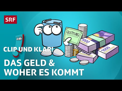Geld: Wie ist es entstanden? | SRF Kids – Clip und klar! | Für Kinder erklärt