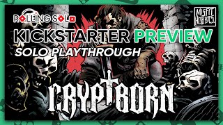 Cryptborn | Kickstarter Preview | Solo Playthrough | A Solo Souls-Like Roll And Write
