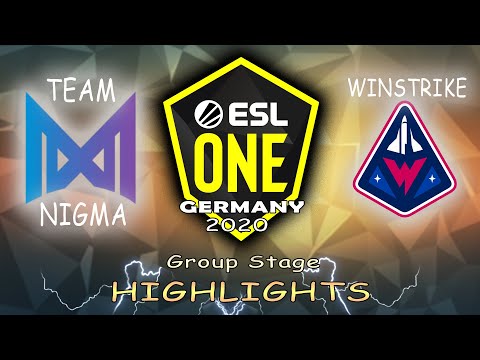 [ENGLISH] Team Nigma vs. Winstrike l ESL One Germany 2020 l Group Stage l Highlights