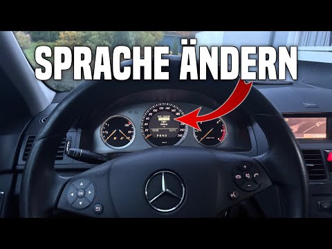 Mercedes C-Class language change (W204) | German manual