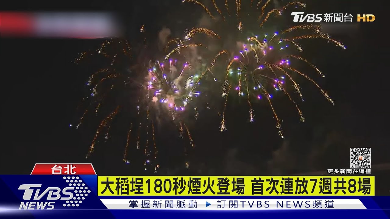 大稻埕煙火璀璨180秒　仲夏盛會點亮河岸