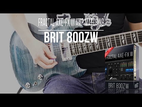 Marshall JCM800ZW Amp Pack for Fractal Axe-Fx III / FM3 | Rock Demo (Brit 800ZW Zakk Wylde)