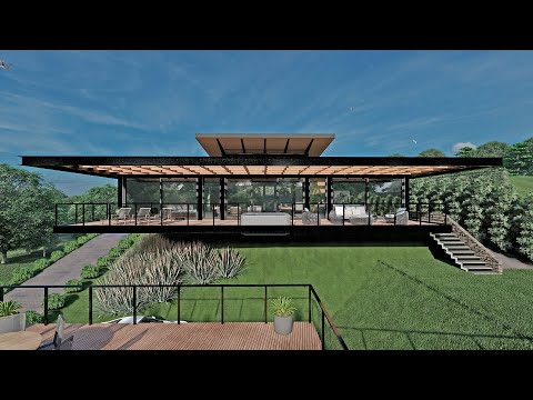 CASA TS / CASA MODERNA EM ESTRUTURA METÁLICA / CASA EM CAMPOS DO JORDÃO