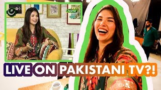 European Girl Stressed Out LIVE on Pakistan TV