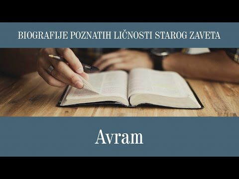 Avram, mr Vlado Havran, Biblijski otvoreni univerzitet, Novi Sad,  2011/12