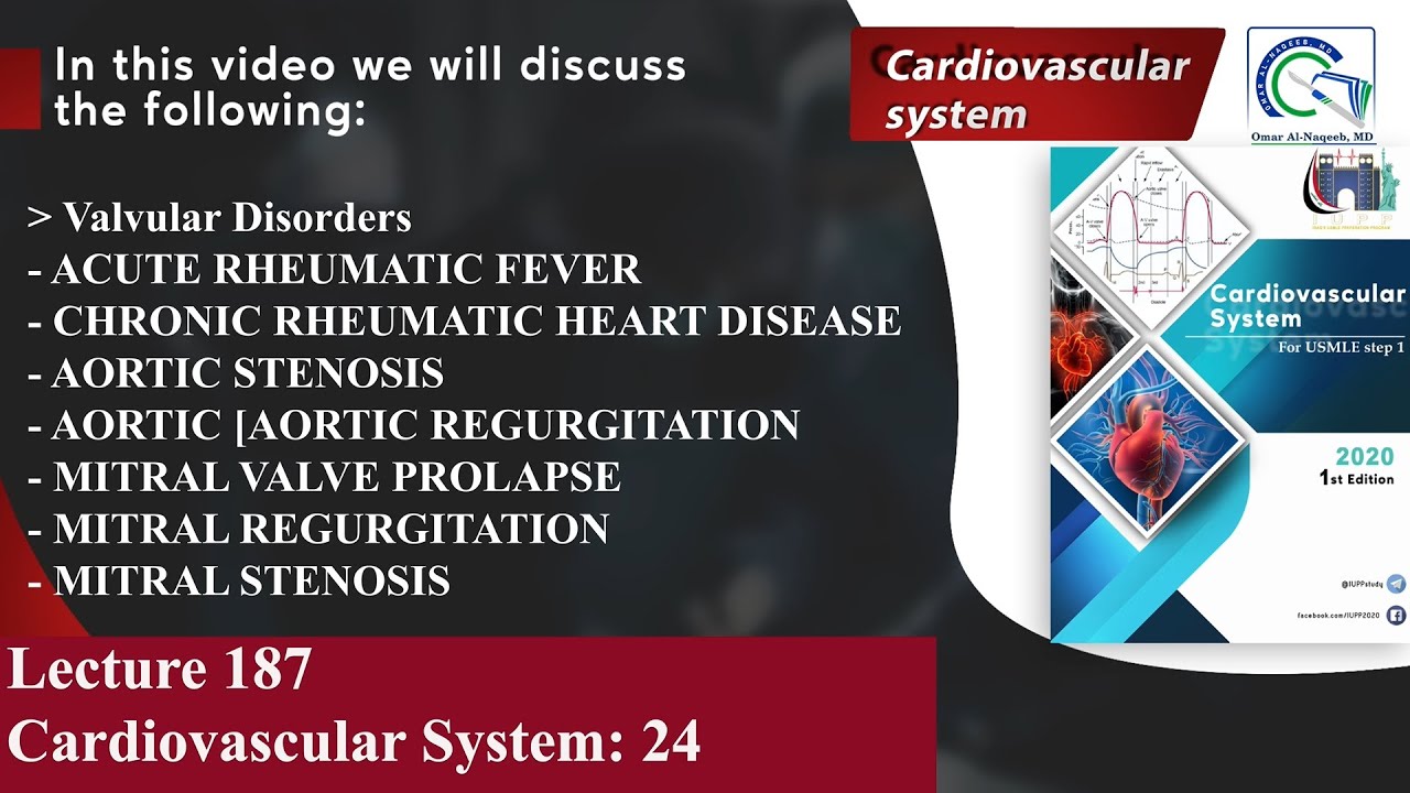Aortic Stenosis |Aortic Regurgitation |Mitral Valve Prolapse |Mitral Regurgitation |Mitral Stenosis