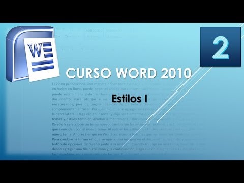 Curso Word 2010 AV Estilos I Vídeo 2