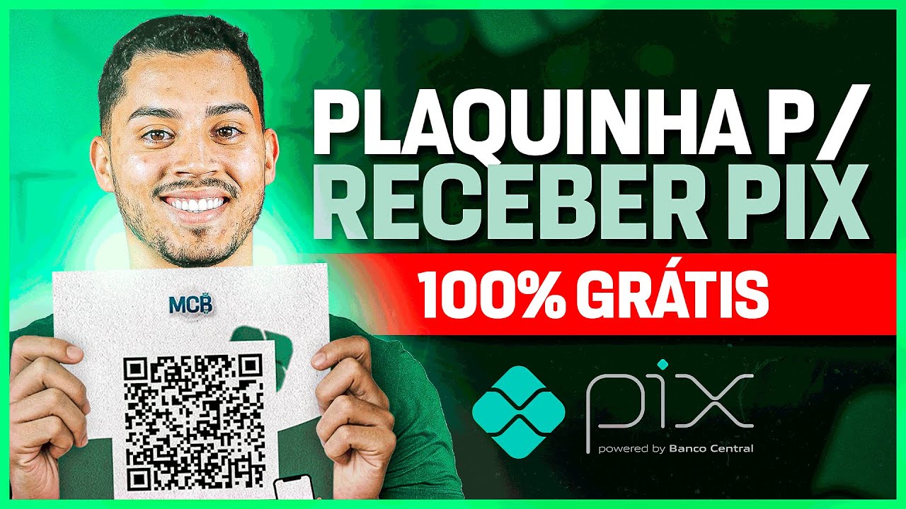 Como criar QR code PIX Grátis em Minutos com Plaquinha para o Seu Negócio!