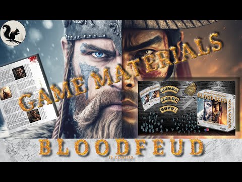 BloodFeud Visual Rulebook - Core Box Game, Materials and Books