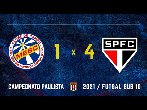 MESC/SBC 1 x 4 São Paulo  - Campeonato Paulista FPFS 2021 sub10 - 06/11/2021