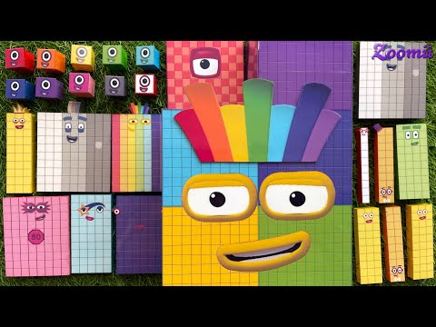 Looking for Numberblocks RAINBOW New BIG 7000! NEW ASMR - Numberblocks Satisfying Video #67