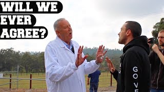 VEGAN CHALLENGES SLAUGHTERHOUSE MANAGER  [THE &quot;HUMANE&quot; DEBATE]