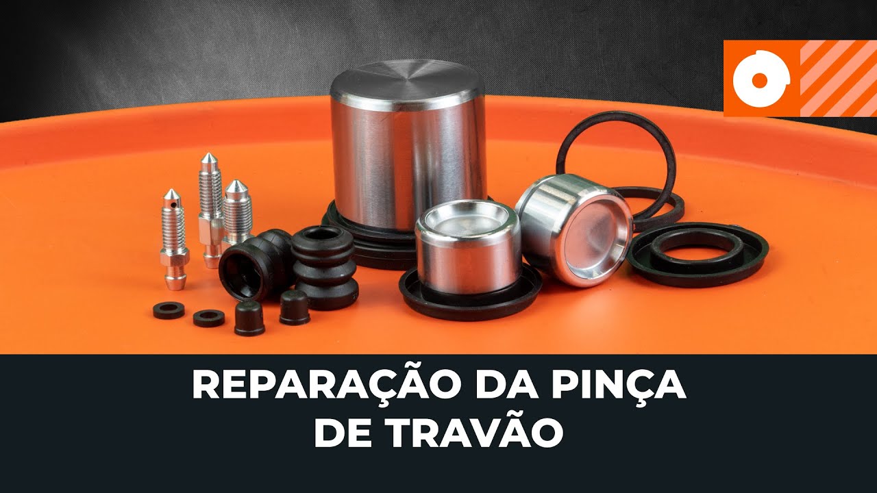 Kit de reparação da pinça de travão — tutorial de substituição